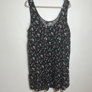 Torrid Size 0 L  Black Floral Mini Dress